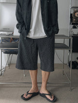 ASCLO Linen Stripe Bermuda Pants (2color)