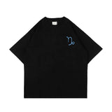 PEANUT STAIN - キャプリコーン ゾディアック ブラック オーバーサイズド Tシャツ