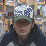 グラフィックアーカイブボールキャップ カーキ