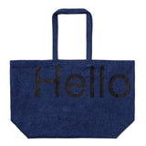 Big tote bag - Blue denim