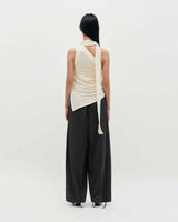 One Shoulder Lace Top _ IVORY