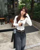 デニムコーデュロイパンツ