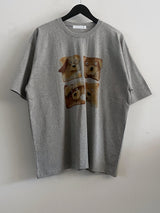 トーストプリントオーバーサイズルーズフィットサマー半袖Tシャツ 2 Colors