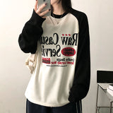 Tane Color Raglan Knit Long Sleeve T-shirt