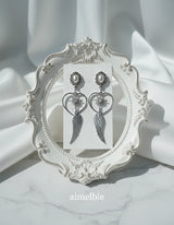 [QWER Piercing] Silver Angel Heart Piercing