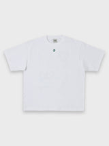 GREEN SKULL TEE - WHITE