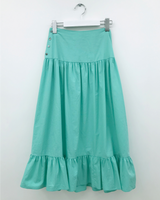 Liang button frill long skirt (4color)