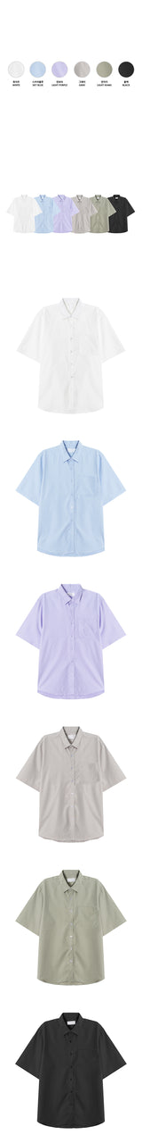 [S/S] アイスポケットハーフシャツ(6color)