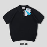 ベルナラインカラーニットショートスリーブTシャツ