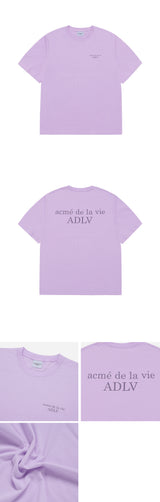 24FWベーシックロゴシーズン3ショートスリーブTシャツ ライトパープル