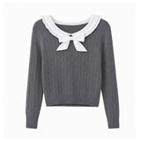 Lottie Ribbon Collar Knit
