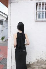 bebe halter knit (black)