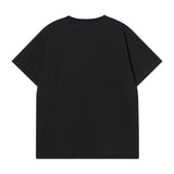 ドッグロゴアップリケオーバーフィットTシャツ ブラック