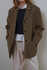 Mago herringbone jacket_beige