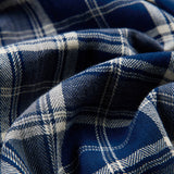 Stranger Classic Fit Cotton Embriodery Long Sleeve Shirt (Blue Check)