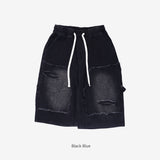 (Unisex)MARE ハーフダメージデニムパンツ