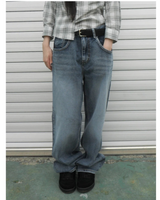 brush denim pants