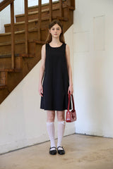 BACK RIBBON DRESS (2 COLORS)