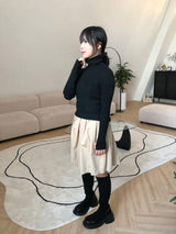 Anna flared midi skirt