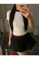 Him Dot Round Short-Sleeved T-Shirt