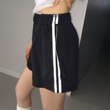 Pyusha nylon track 3-quarter shorts pants