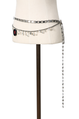 Bold chain band layered belt_man