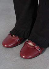 STUD FLAT SHOES