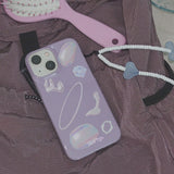 (❋StuPhy) パープルユニバース iPhoneケース