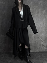 ボールドバックルクロップジャケット (unisex)
