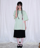 キャットガールTシャツ - ミント