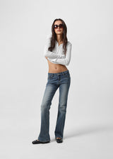 [B-DENIM] ローポケットブーツカット058