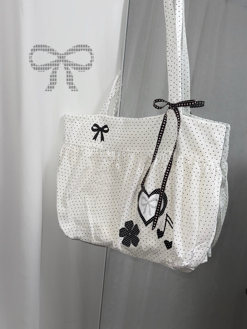 Polka Dot Shoulder Bag