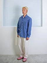 26ss Modern loosefit One pocket Check shirts 2color