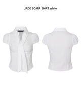 JADE SCARF SHIRT white