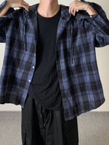 LD Over hood check shirts