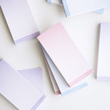gradient grid non-sticky memopad Set (PINK+BLUE+PURPLE)
