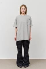 (W) Ant Dot Bootscut Pants