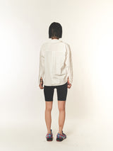 BIG COLLAR 2WAY ZIPPER SHIRT (FOR WOMEN)