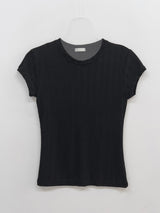 Herringbone Wrinkle Short Sleeve T-shirt