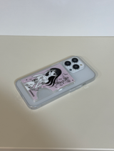 ブラック 'Miu' マグセーフカードポケット (4 color)
