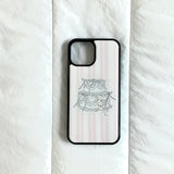 フェイクケーキケース (pink stripe)