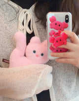 Kitty Fork Doll Keyring (pink)