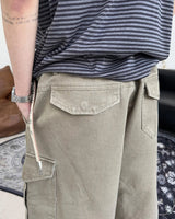 Ferid Stone Washed Cargo Bermuda Pants