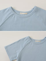 NDベーシックリブクロップショートスリーブTシャツ(6color)