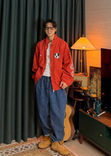 Globe stitch oversized jacket 