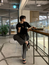 LMN Marlet air wide banding pants (4 colors)