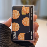 Tangerine MagSafe transparent card wallet 
