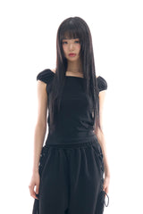ブルーミングパフスリムTシャツ