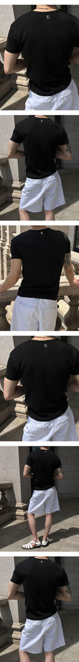 [S/S] ラフカッティングショートデニムパンツ(2color)