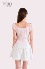 Cotton Candy Smudge Square Short Sleeve T-Shirt